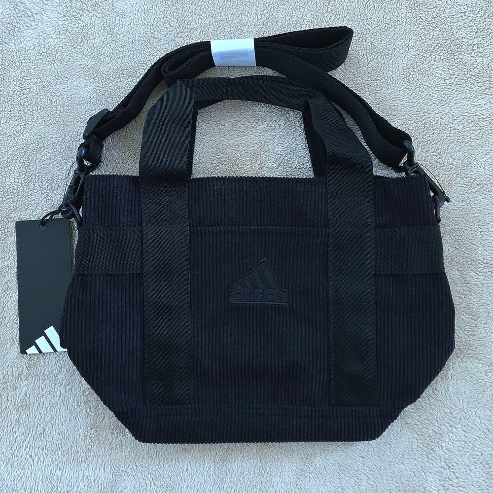 Adidas👟 Corduroy Mini Tote In Black🖤 - NWT